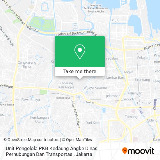 Unit Pengelola PKB Kedaung Angke Dinas Perhubungan Dan Transportasi map