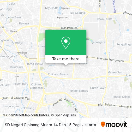 SD Negeri Cipinang Muara 14 Dan 15 Pagi map