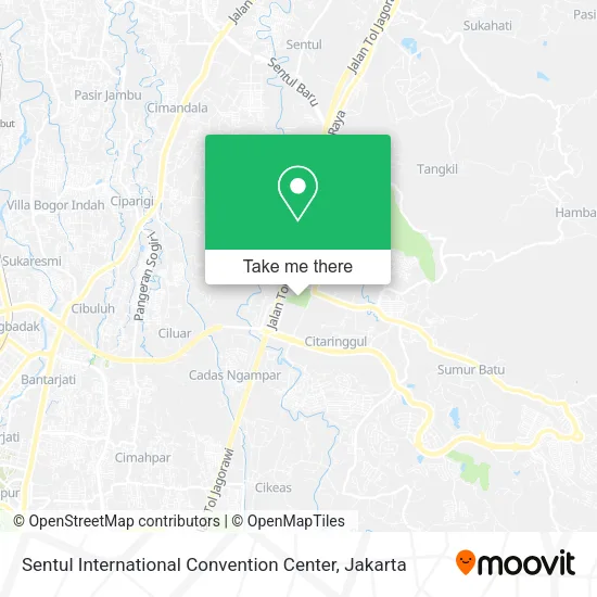 Sentul International Convention Center map