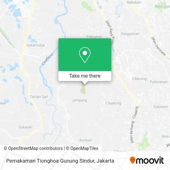 Pemakaman Tionghoa Gunung Sindur map