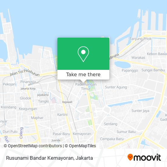 Rusunami Bandar Kemayoran map