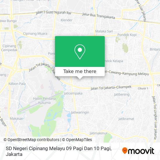 SD Negeri Cipinang Melayu 09 Pagi Dan 10 Pagi map