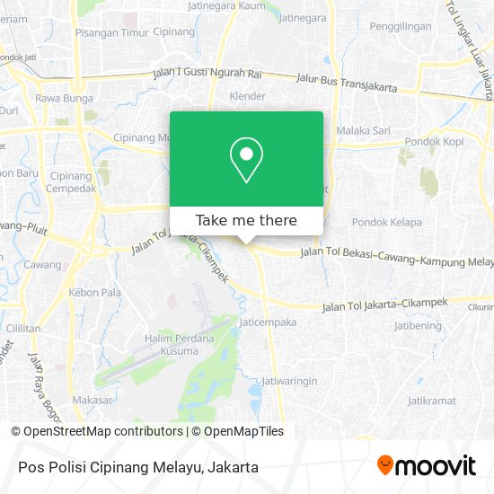 Pos Polisi Cipinang Melayu map