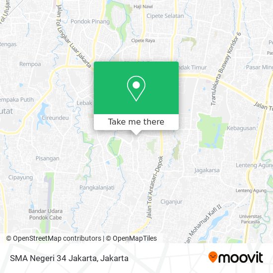 SMA Negeri 34 Jakarta map
