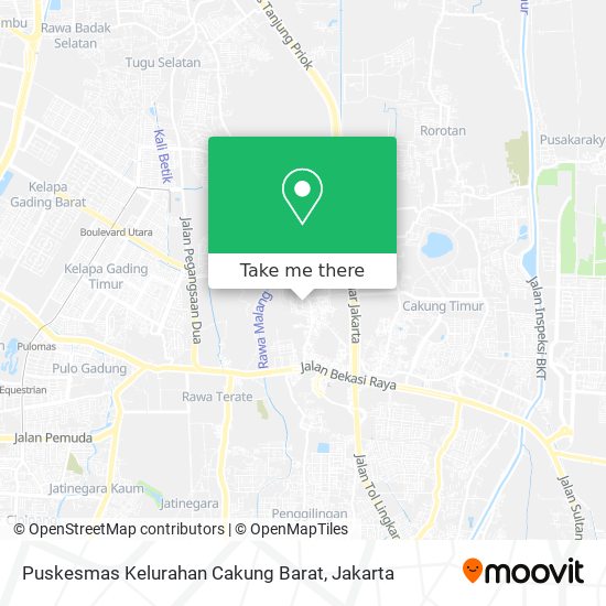 Puskesmas Kelurahan Cakung Barat map
