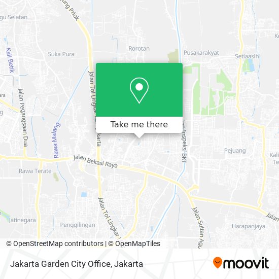 Jakarta Garden City Office map
