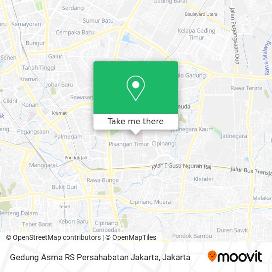 Gedung Asma RS Persahabatan Jakarta map