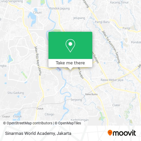 Sinarmas World Academy map