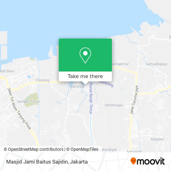 Masjid Jami Baitus Sajidin map