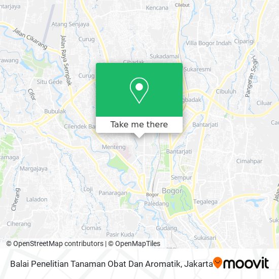 Balai Penelitian Tanaman Obat Dan Aromatik map