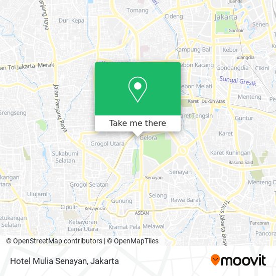 Hotel Mulia Senayan map