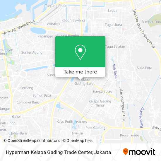 Hypermart Kelapa Gading Trade Center map