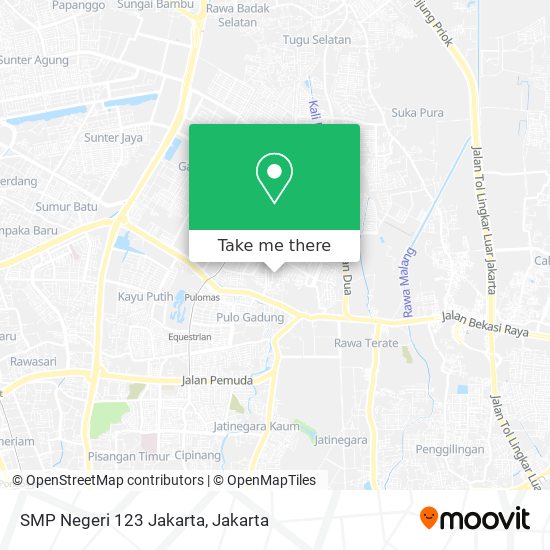 SMP Negeri 123 Jakarta map