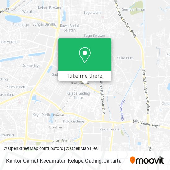 Kantor Camat Kecamatan Kelapa Gading map