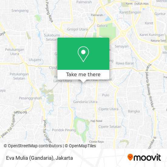 Eva Mulia (Gandaria) map