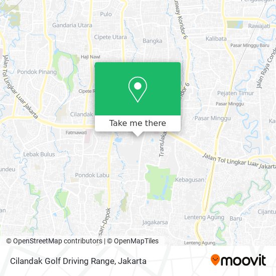 Cilandak Golf Driving Range map