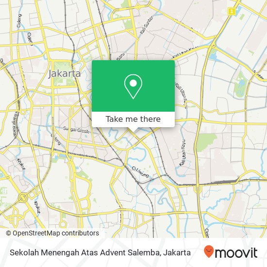 Sekolah Menengah Atas Advent Salemba map