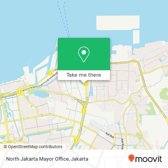 North Jakarta Mayor Office map