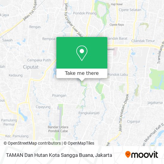 TAMAN Dan Hutan Kota Sangga Buana map