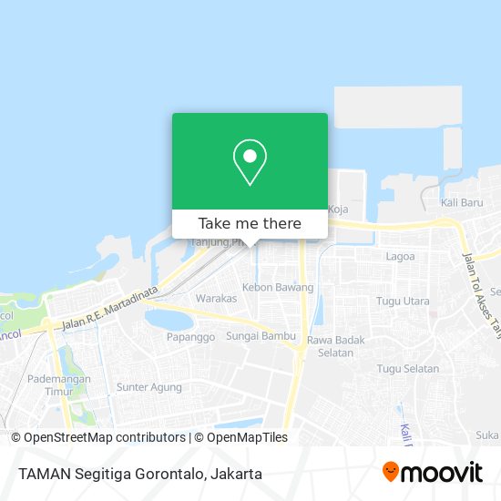 TAMAN Segitiga Gorontalo map