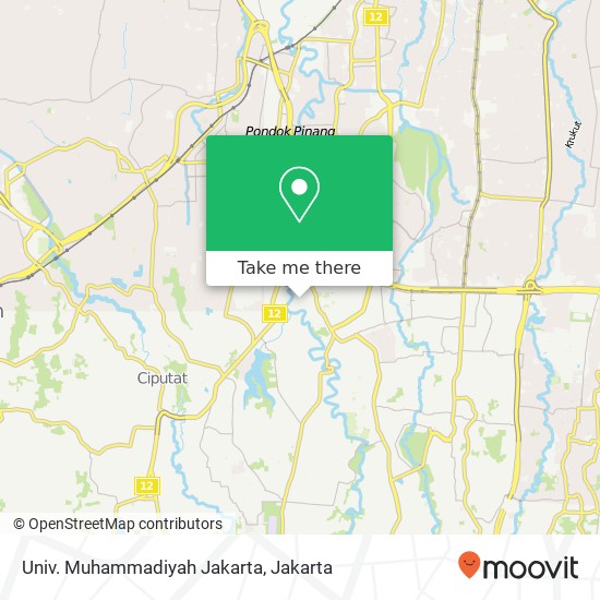 Univ. Muhammadiyah Jakarta map