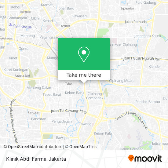 Klinik Abdi Farma map