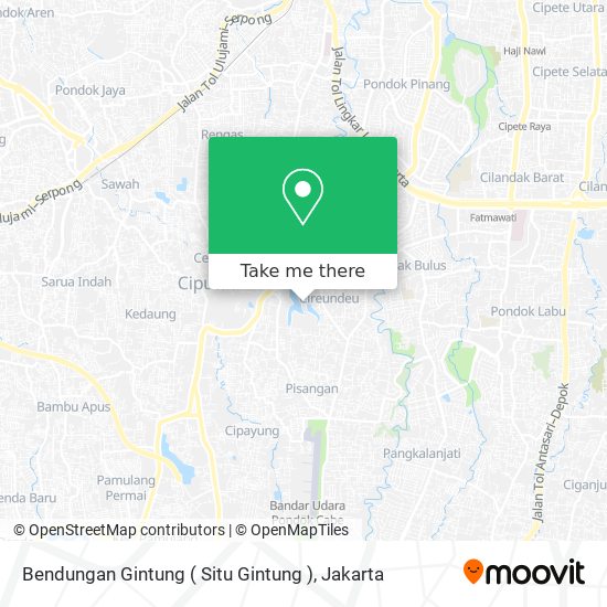 Bendungan Gintung ( Situ Gintung ) map