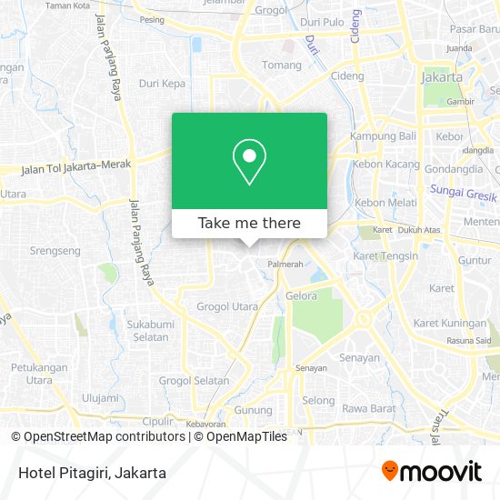 Hotel Pitagiri map