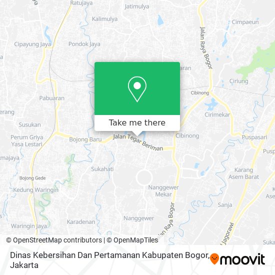 Dinas Kebersihan Dan Pertamanan Kabupaten Bogor map