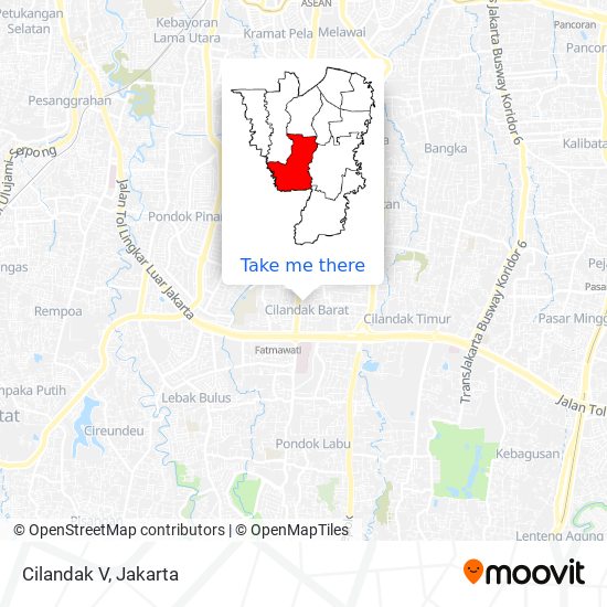 Cilandak V map