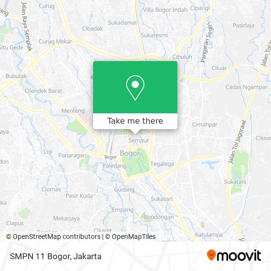 SMPN 11 Bogor map