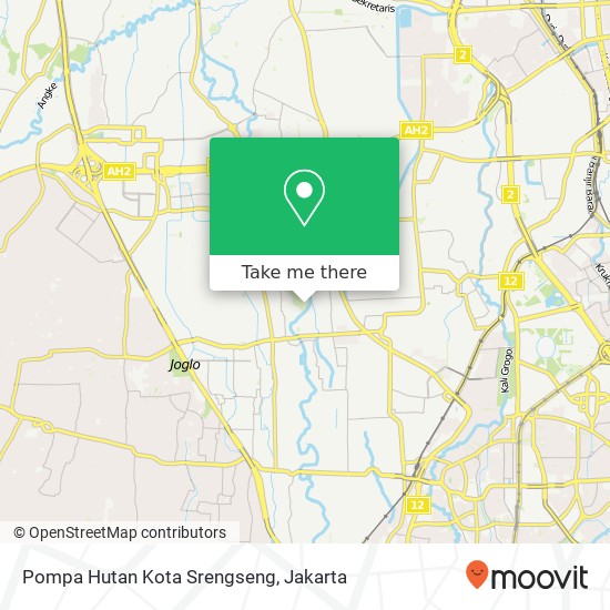 Pompa Hutan Kota Srengseng map