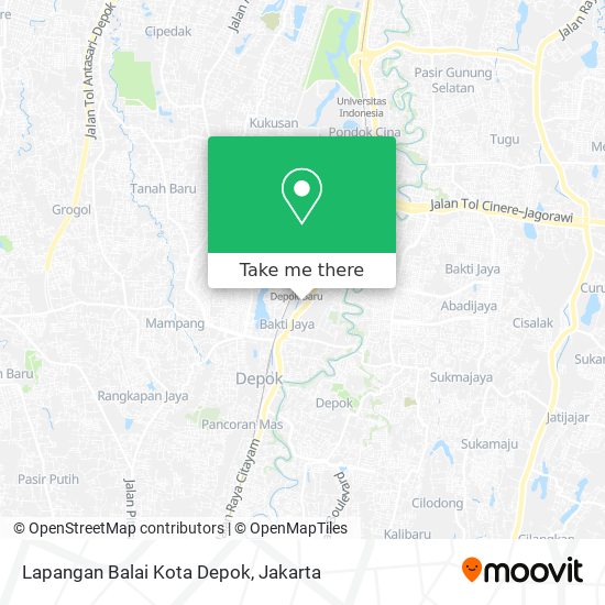 Lapangan Balai Kota Depok map