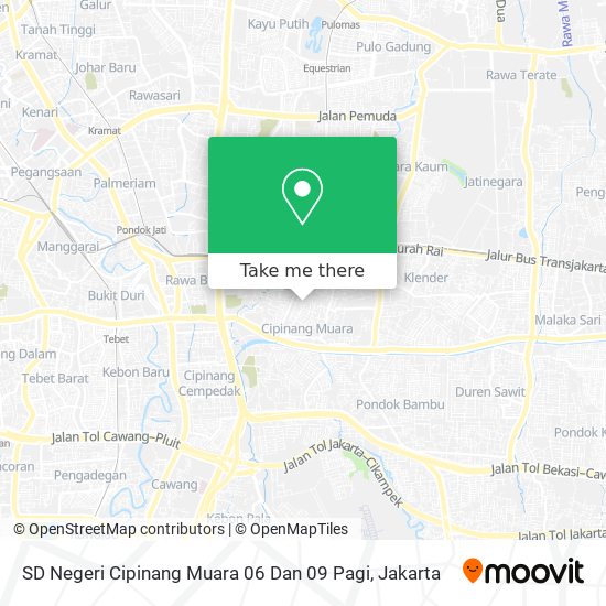 SD Negeri Cipinang Muara 06 Dan 09 Pagi map