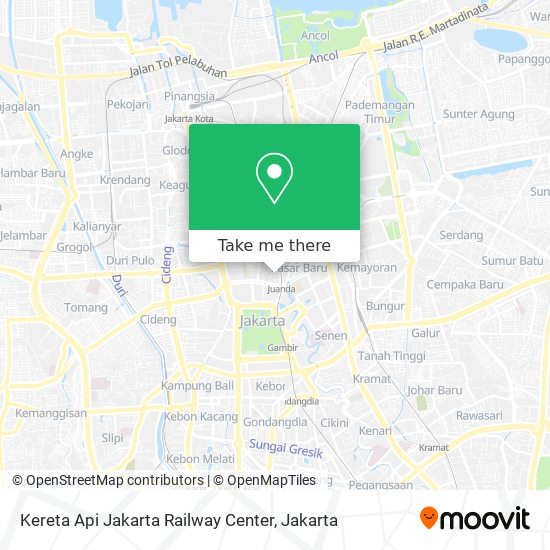 Kereta Api Jakarta Railway Center map