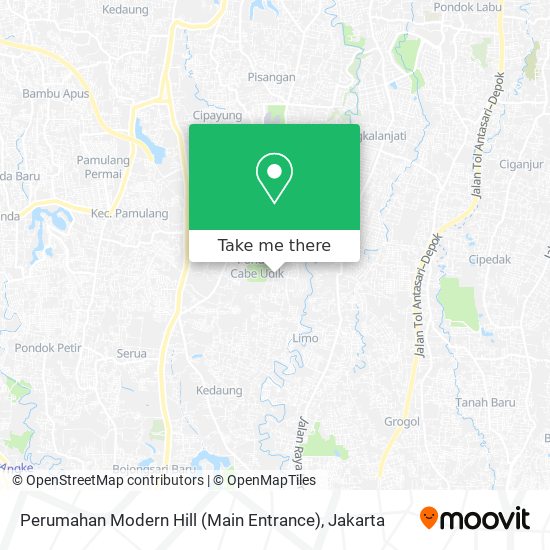 Perumahan Modern Hill (Main Entrance) map