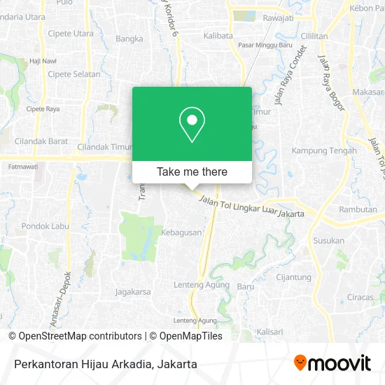 Perkantoran Hijau Arkadia map