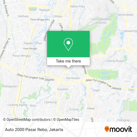 Auto 2000 Pasar Rebo map