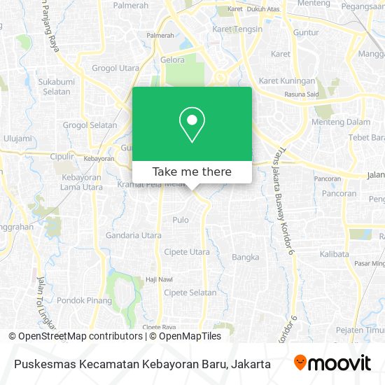 Puskesmas Kecamatan Kebayoran Baru map