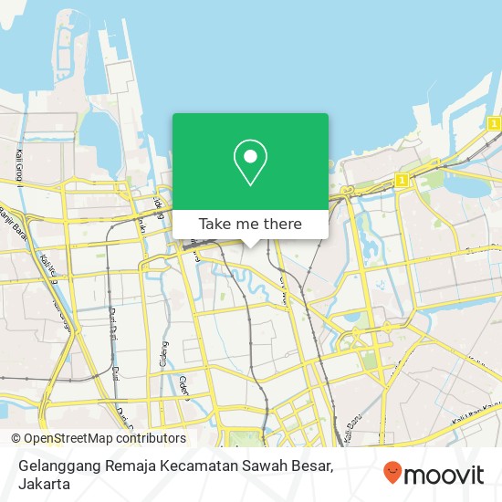 Gelanggang Remaja Kecamatan Sawah Besar map