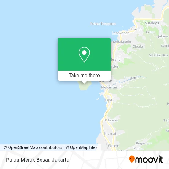 Pulau Merak Besar map