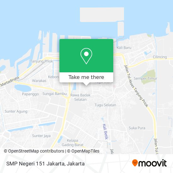 SMP Negeri 151 Jakarta map