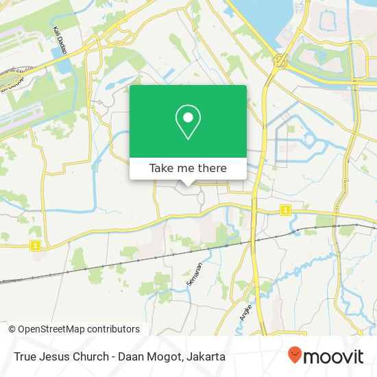 True Jesus Church - Daan Mogot map