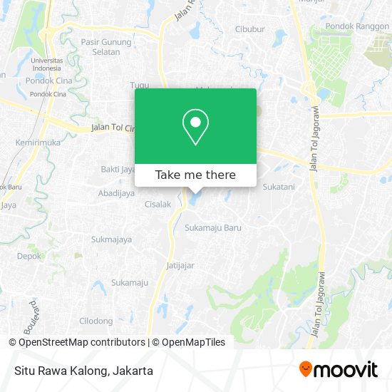 Situ Rawa Kalong map