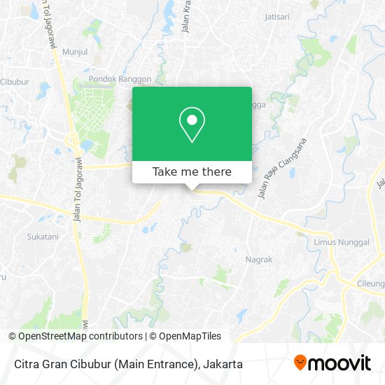 Citra Gran Cibubur (Main Entrance) map