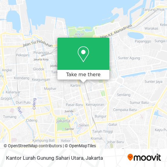 Kantor Lurah Gunung Sahari Utara map