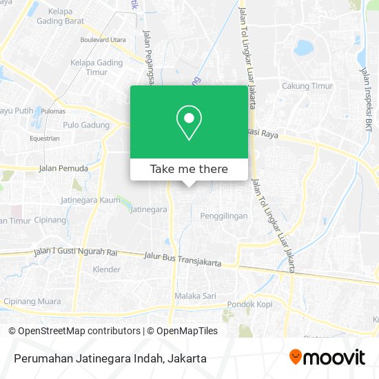 Perumahan Jatinegara Indah map