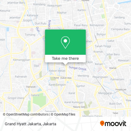 Grand Hyatt Jakarta map