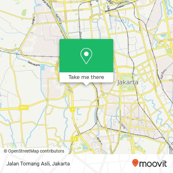 Jalan Tomang Asli map