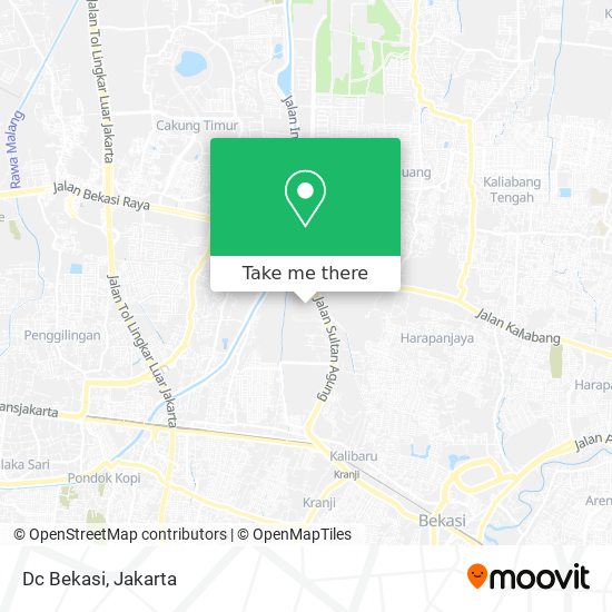 Dc Bekasi map